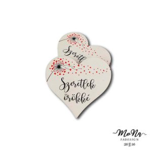 Szeretlek örökké- pitypang 7x7,7cm